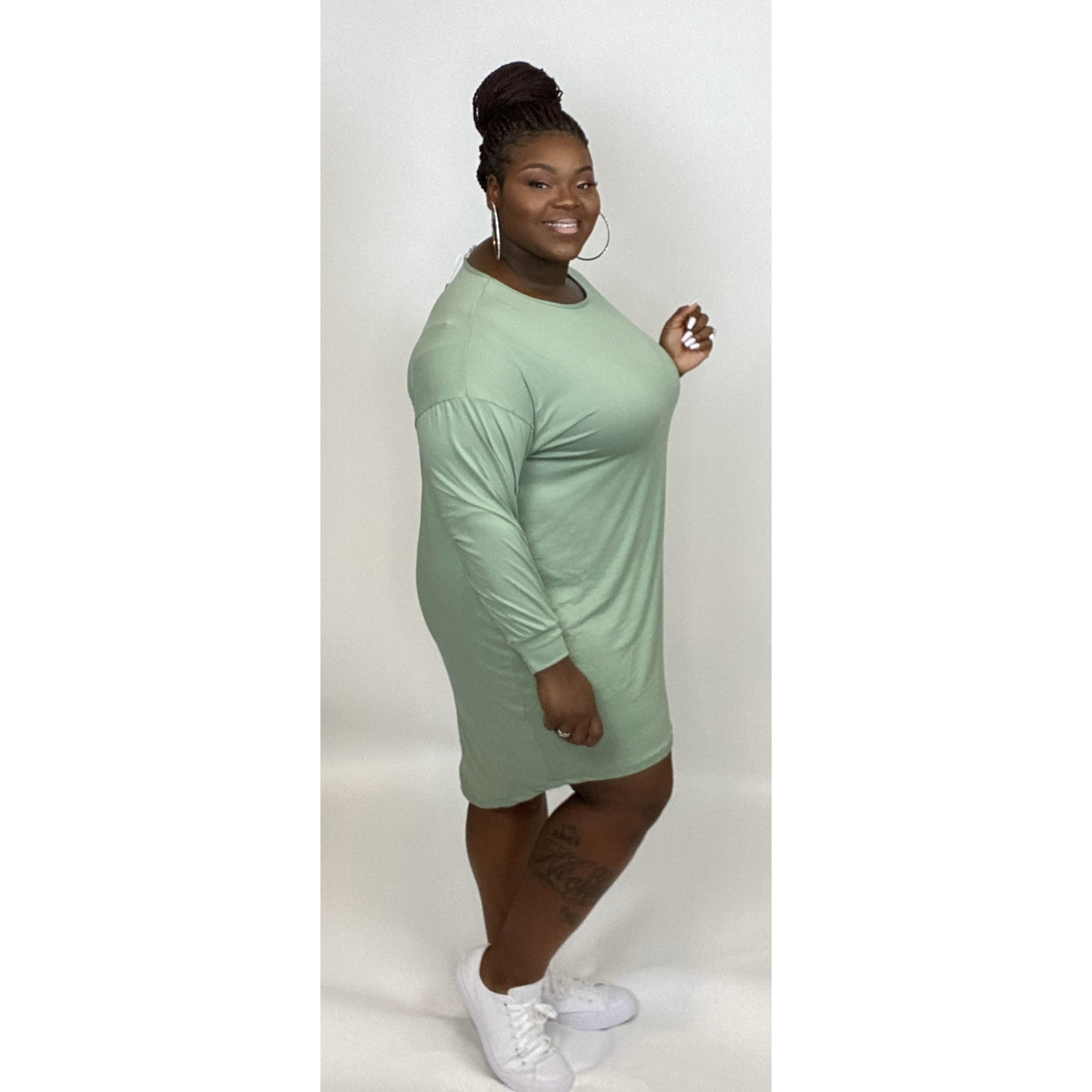 Chill High Low Dress (Mint)