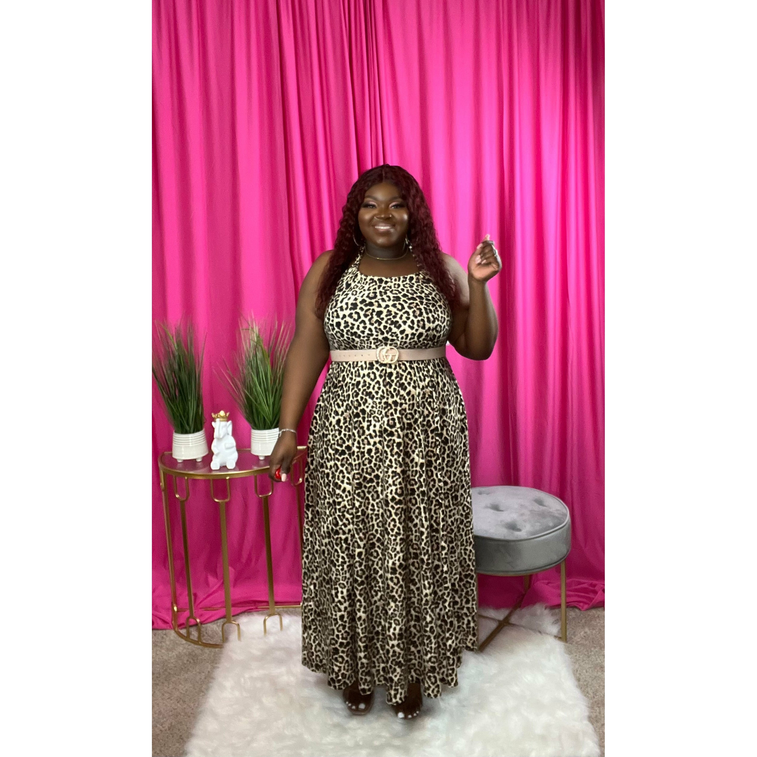 Cheetah-licious Halter Dress