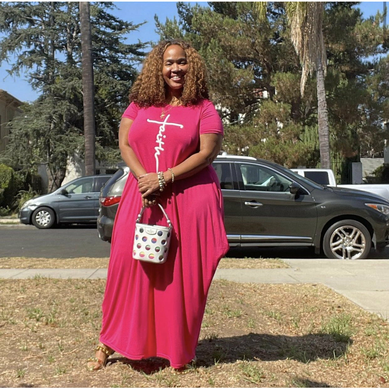 Faith Maxi Dress (Pink)