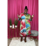 Skittles Poncho Dress