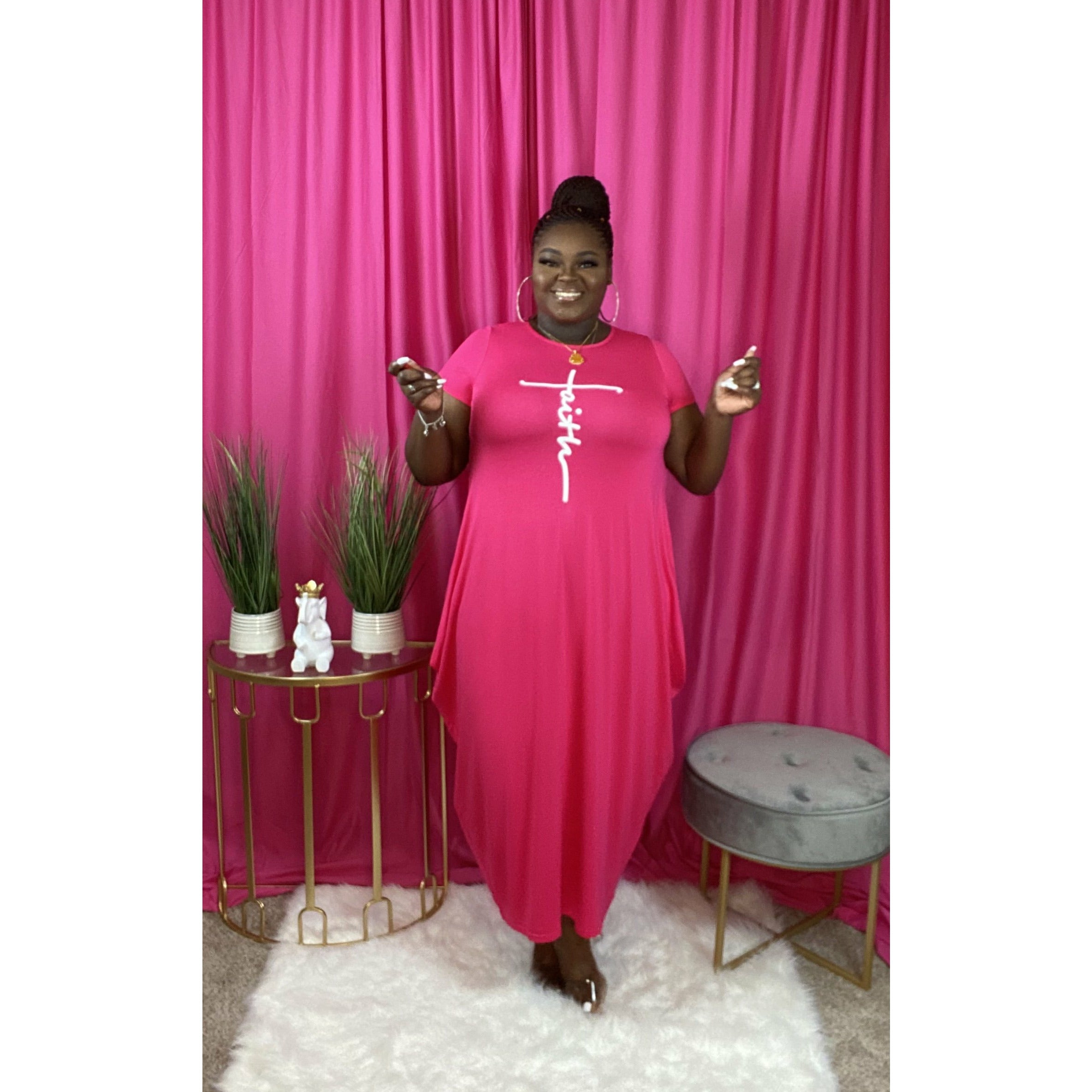Faith Maxi Dress (Pink)